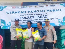 Polsek Kikim Selatan Gelar Gerakan Pangan Murah Bersama Bulog, 100 KK Terbantu
