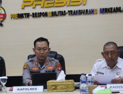 Polres Lahat Gelar Rapat Kesiapan Pembangunan Jalan Crossing/Fly Over Batu Bara di Merapi Area