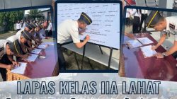 Lapas Kelas IIA Lahat Gelar Apel Penandatanganan Pakta Integritas dan Komitmen Zona Integritas 2026