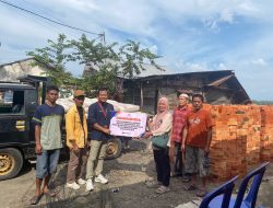 PLTU Banjarsari Bantu Korban Kebakaran, Dengan Batubata dan Semen Terbuat Dari Limbah Faba