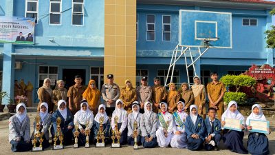 SMP Negeri 5 Lahat Gelar Upacara dan Edukasi Anti-Bullying Bersama Polres Lahat