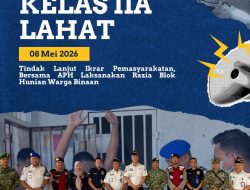 Tindak Lanjut Ikrar Pemasyarakatan, Lapas Kelas IIA Lahat Bersama APH Gelar Razia Blok Hunian