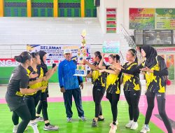Tim Voli Putri SMAN 1 Lahat Raih Juara III Turnamen HUT Lahat ke-157
