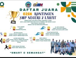 Kontingen SMP Negeri 2 Lahat Borong Prestasi di O2SN 2026