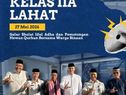Lapas Kelas IIA Lahat Gelar Sholat Idul Adha dan Pemotongan Hewan Kurban Bersama Warga Binaan