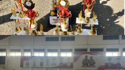 SMP Negeri 5 Lahat Raih Juara Umum Lomba Drumband HUT ke-157 Kabupaten Lahat