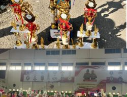 SMP Negeri 5 Lahat Raih Juara Umum Lomba Drumband HUT ke-157 Kabupaten Lahat