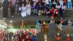 Tim Drumband SMP Negeri 1 Lahat Borong Piala pada Lomba HUT ke-157 Kabupaten Lahat