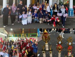 Tim Drumband SMP Negeri 1 Lahat Borong Piala pada Lomba HUT ke-157 Kabupaten Lahat