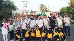SMP Negeri 2 Lahat Meriahkan Car Free Day Bersama Bupati dan Wakil Bupati Lahat