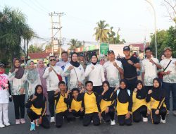 SMP Negeri 2 Lahat Meriahkan Car Free Day Bersama Bupati dan Wakil Bupati Lahat