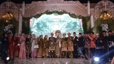 Penuh Kehangatan, Ngunduh Mantu Putra Saryono Anwar Digelar di Lahat