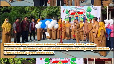 SMP Negeri 1 Lahat Selatan Resmi Buka MPLS Tahun Ajaran 2026/2027, Tanamkan Karakter dan Nilai Kebangsaan