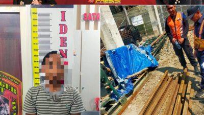 Satreskrim Polres Lahat Ungkap Kasus Pencurian Rel Kereta Api, Satu Pelak