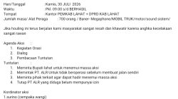 Masyarakat Dua Desa di Merapi Timur Lahat Gelar Aksi Damai Protes Jalan Pengangkutan Batu Bara PT ALR   