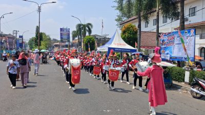 SMP Negeri 1 Kikim Tengah Semarakkan HUT RI ke-81 Lewat Lomba Drumband dan PBB