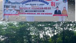 SMP Negeri 2 Lahat Semarakkan HUT RI ke-81 Lewat Lomba Drumband dan PBB