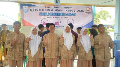M. Furqon Al-Hafiz dan Asyifa Zahira Terpilih Pimpin OSIS SMAN 2 Lahat