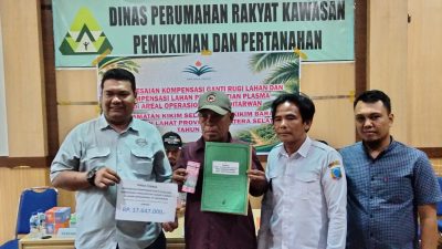 58 KK di Dua Desa Kikim Selatan Terima Kompensasi Pergantian Lahan dari PT Aditarwan