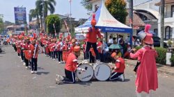 SMPN 1 Kikim Tengah Raih Juara Umum III Lomba Drumband se-Kabupaten Lahat