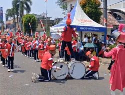 SMPN 1 Kikim Tengah Raih Juara Umum III Lomba Drumband se-Kabupaten Lahat