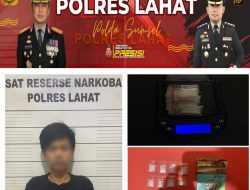 Satres Narkoba Polres Lahat Ungkap Dugaan Peredaran Sabu di Mes Karyawan PT Zen, 8 Paket Diamankan