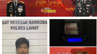Satres Narkoba Polres Lahat Ungkap Dugaan Peredaran Sabu di Mes Karyawan PT Zen, 8 Paket Diamankan