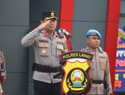 Kapolres Lahat Pimpin Apel Gabungan Hari Lalu Lintas Bhayangkara ke-71, Tekankan Sinergi dan Keselamatan