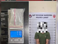 Satresnarkoba Polres Lahat Ungkap Dugaan Peredaran Sabu 7,70 Gram di Jalan Penghijauan