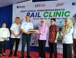 Rail Clinic PT KAI Gelar Pengobatan Gratis di Stasiun Merapi, Layani Masyarakat dengan Fasilitas Kesehatan Mobile