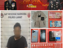 Satres Narkoba Polres Lahat Amankan 30 Paket Sabu Seberat 10,16 Gram