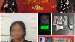 Perempuan Diduga Pengedar Sabu Diamankan Satres Narkoba Polres Lahat di Kikim Tengah