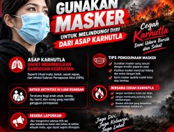 Polres Lahat Imbau Warga Gunakan Masker Saat Beraktivitas di Tengah Ancaman Asap Karhutla