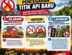 Cegah Titik Api Baru, Polres Lahat Imbau Warga Tidak Membakar Lahan