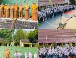 SMAN 1 Pulau Pinang Gelar Upacara Senin, Pelantikan OSIS, dan Stimulasi TKA Kelas XII